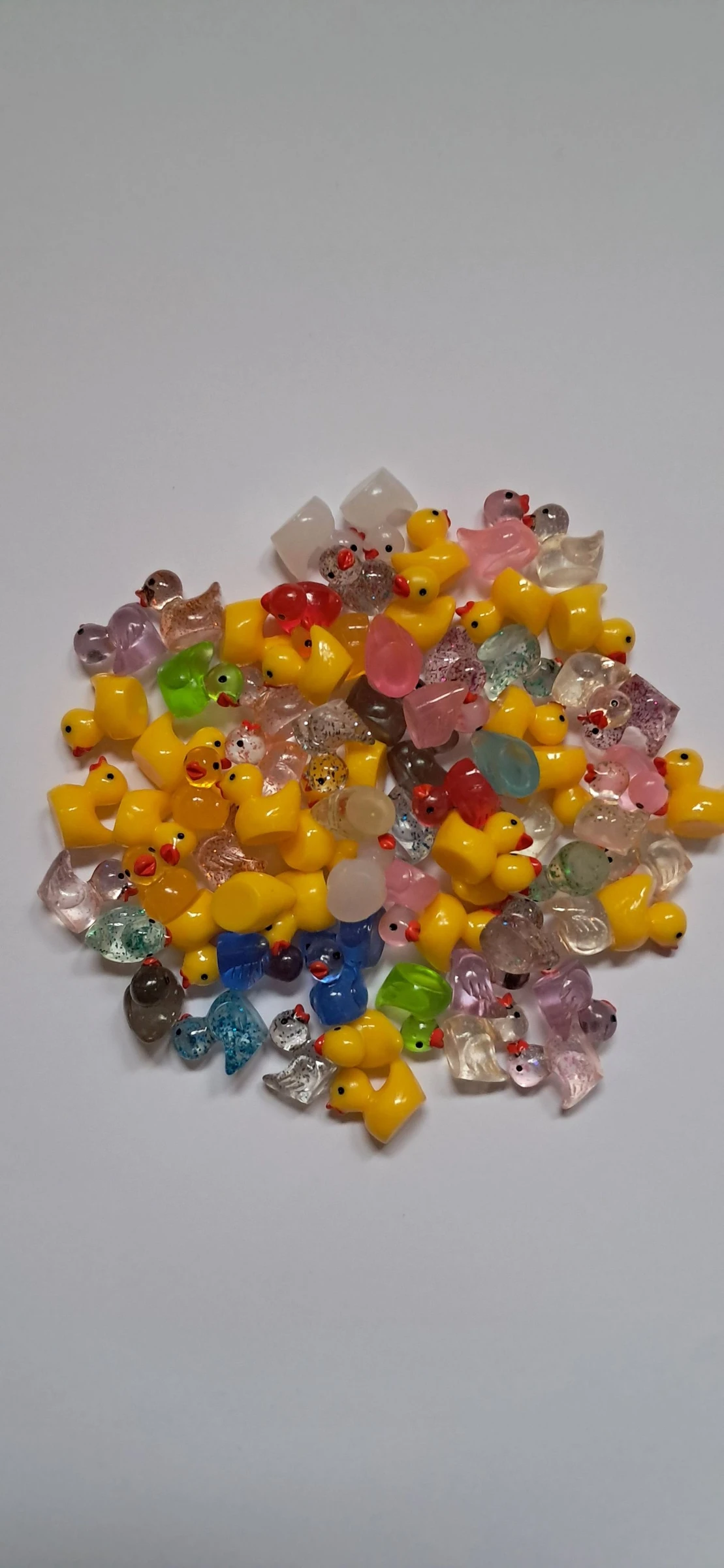 75 petit cabochon canard mini figurines 
